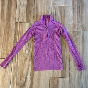 lululemon athletica Pink Long Sleeve Half-Zip Top